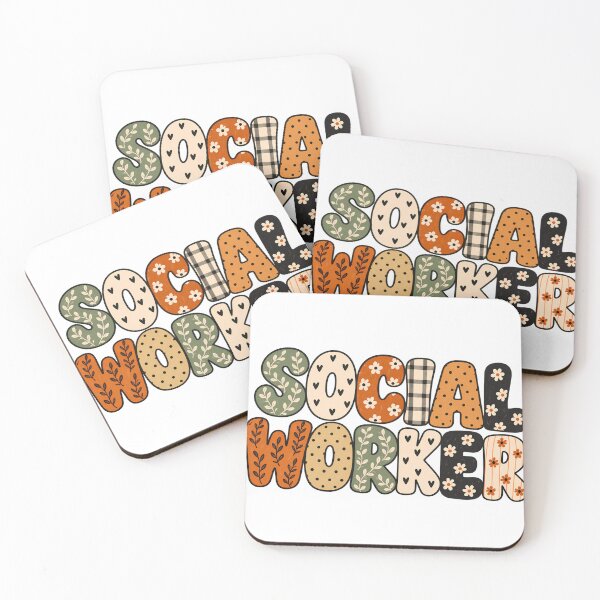 Item preview, Retro Floral Social Worker Patchwork designed and sold by amazsticker.