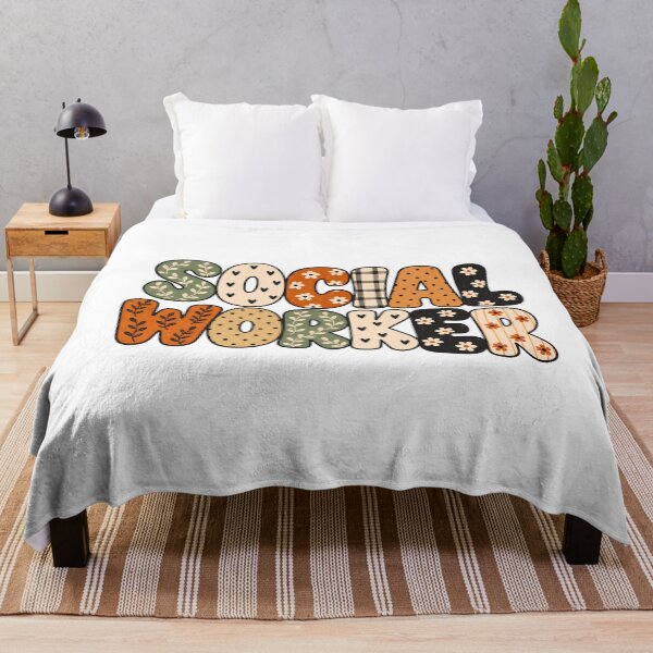 Item preview, Retro Floral Social Worker Patchwork designed and sold by amazsticker.