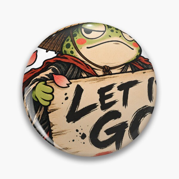 Item preview, Let It Go Zen Frog - Funny Mindfulness Frog designed and sold by CreatifStudios.