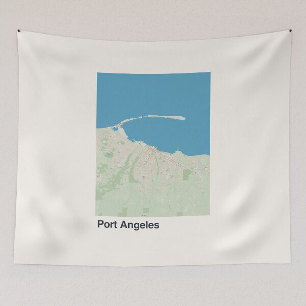 Item preview, Port Angeles Minimalistic Map Art designed and sold by MapsNerd.