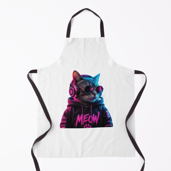 Item preview, Stylish Cyberpunk Cat with Neon Helmet and Streetwear Sweatshirt designed and sold by XtwinX.