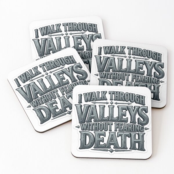 Item preview, I Walk Through Valleys Without Fearing Death Art designed and sold by Plot Twist Supply.