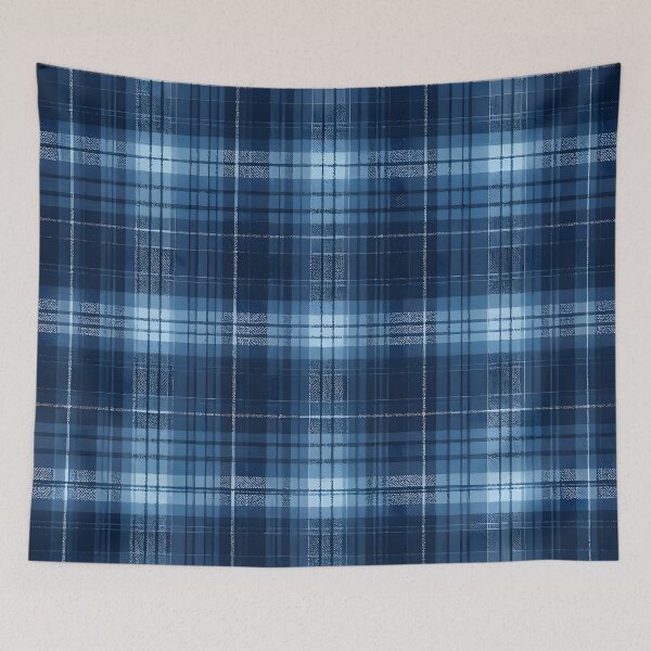 Item preview, Deep Navy Blue Tartan Plaid designed and sold by Sybille-Yates.
