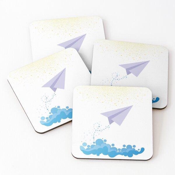 Item preview, Minimalist Paper Plane Blue Gradient designed and sold by LuxAir.