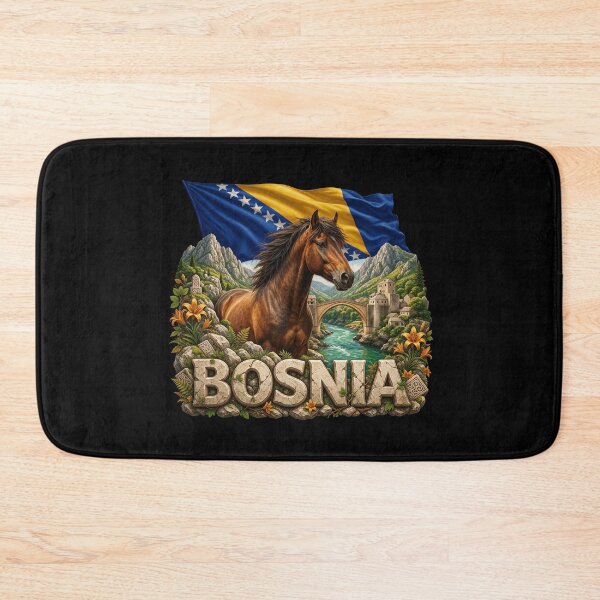 Item preview, Bosnia Heritage – Mountain Horse & Mostar designed and sold by FlagX.