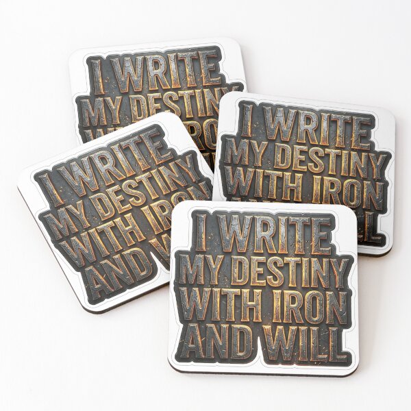 Item preview, I Write My Destiny With Iron And Will designed and sold by Plot Twist Supply.