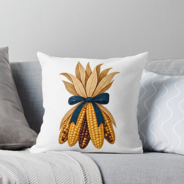 Item preview, Bundle of Dried Flint Corn Tied with a Navy Bow designed and sold by H. Doucette Studio.