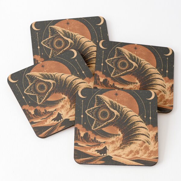 Item preview, Mystical Sandworm Vintage Tarot Desert Art designed and sold by Kalaidax.