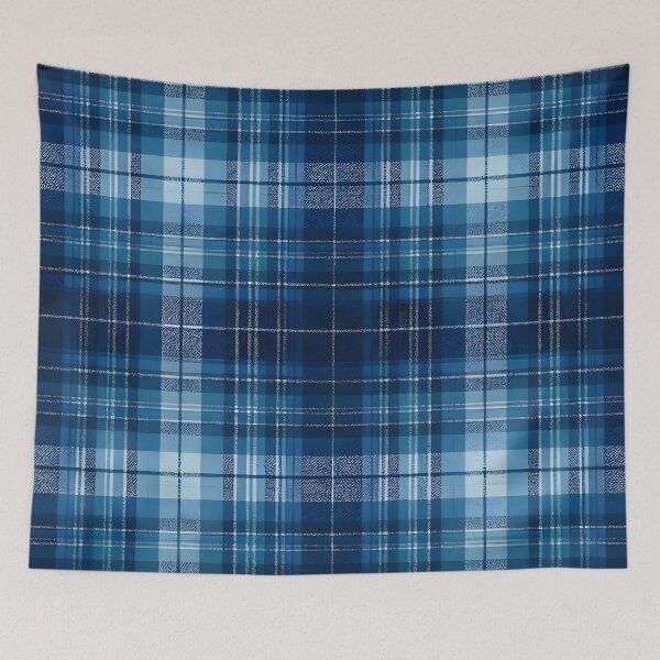 Item preview, Deep Navy Blue Tartan Plaid designed and sold by Sybille-Yates.