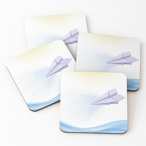 Item preview, Minimalist Paper Plane Soaring designed and sold by LuxAir.