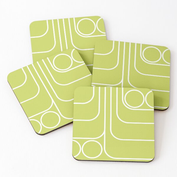 Item preview, Retro Geometric Design Chartreuse designed and sold by tonymagnerart.