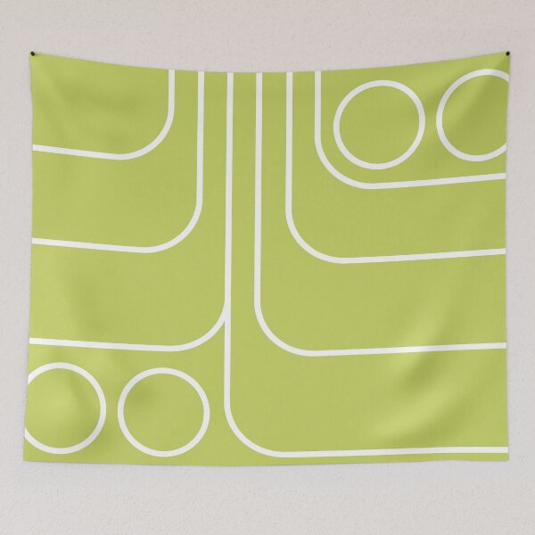 Item preview, Retro Geometric Design Chartreuse designed and sold by tonymagnerart.