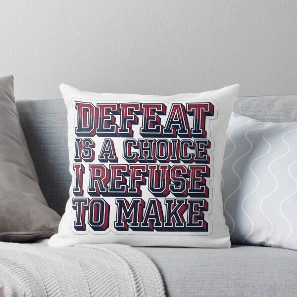 Item preview, Defeat Is A Choice Sports Motivation Art designed and sold by Plot Twist Supply.