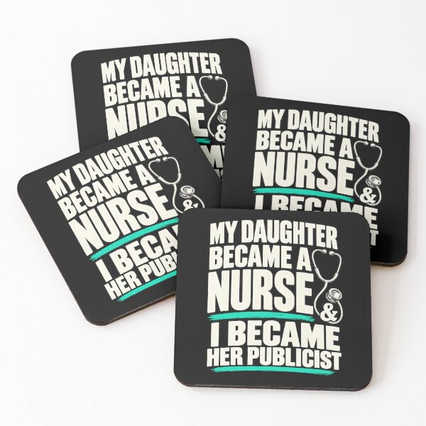 Item preview, Proud Dad of a Nurse Funny Daughter Graduation T-Shirt designed and sold by Trendably.