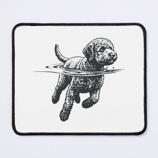 Item preview, Lagotto Swimming - Lagotto Romagnolo Beach - Truffle Dog Lake Life Water designed and sold by TiberiusCarver.