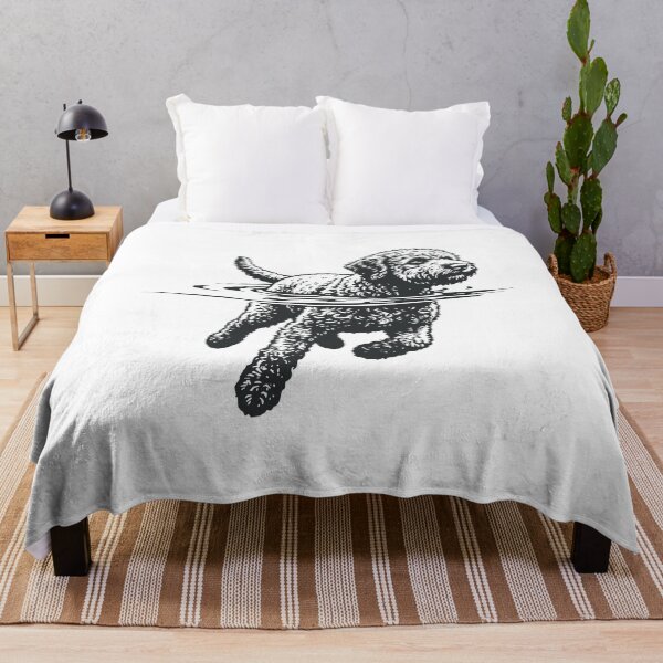 Item preview, Lagotto Swimming - Lagotto Romagnolo Beach - Truffle Dog Lake Life Water designed and sold by TiberiusCarver.