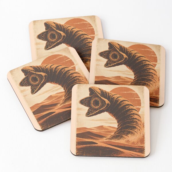 Item preview, Dune Sandworm Shai-Hulud Vintage Arrakis Desert Retro designed and sold by Kalaidax.