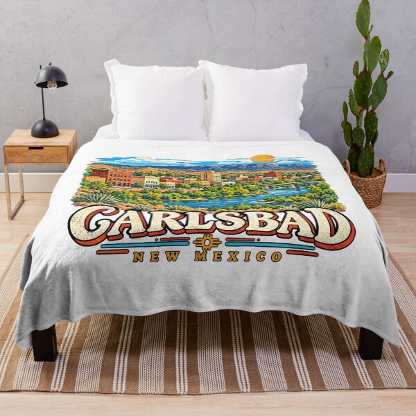 Item preview, Hand Drawn Carlsbad New Mexico Travel Souvenir Landmark Gift designed and sold by MichaeIRellov.