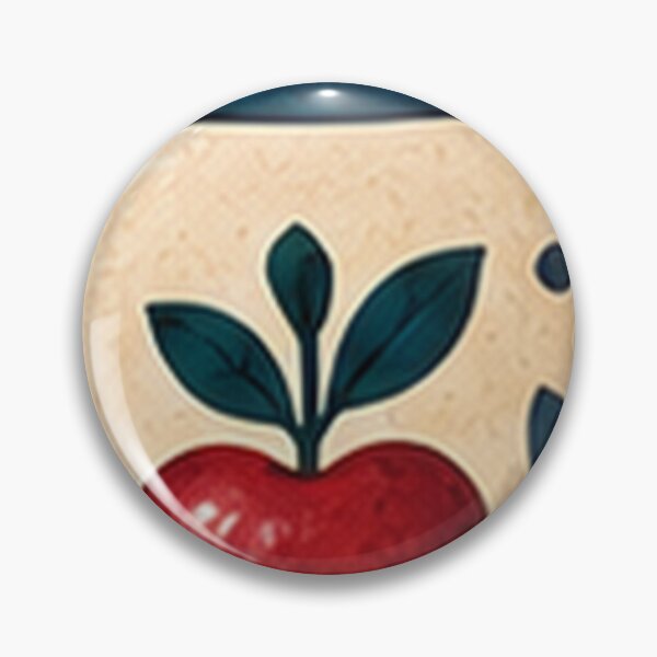 Item preview, Apple Cider Jug with Folk Painted Red Apple designed and sold by H. Doucette Studio.