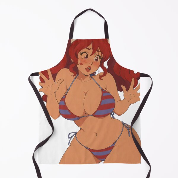 Item preview, Retro Anime Pin-Up Redhead – Vintage Summer Bikini Girl Illustration designed and sold by Hollow Moon Studios..