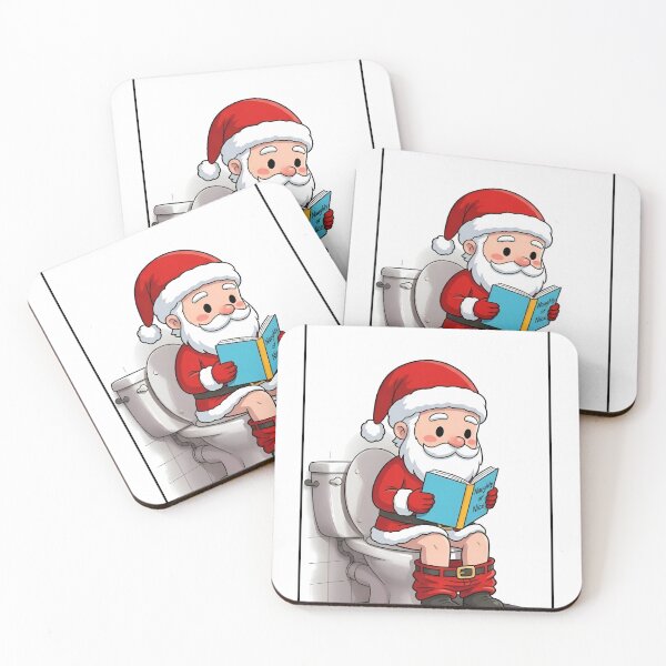 Item preview, Santa on Toilet Christmas designed and sold by MAXIZPRINT.