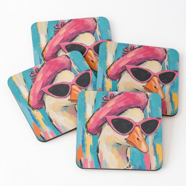 Item preview, Funky Pink Beret Goose Pop Art designed and sold by Luvahawb.