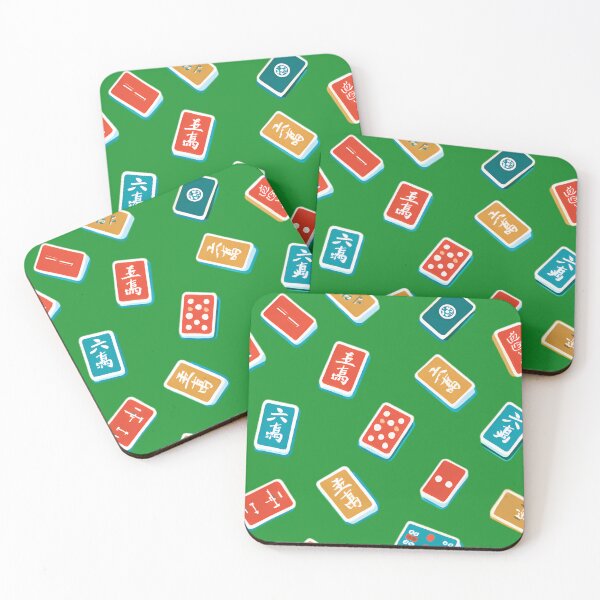 Item preview, Retro Mahjong Tile Pattern designed and sold by Structure-Blue.