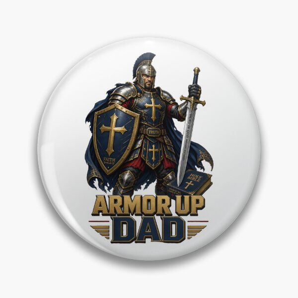 Item preview, Armor Up Dad – Armor of God Christian Father Warrior T-Shirt designed and sold by BiiiG.
