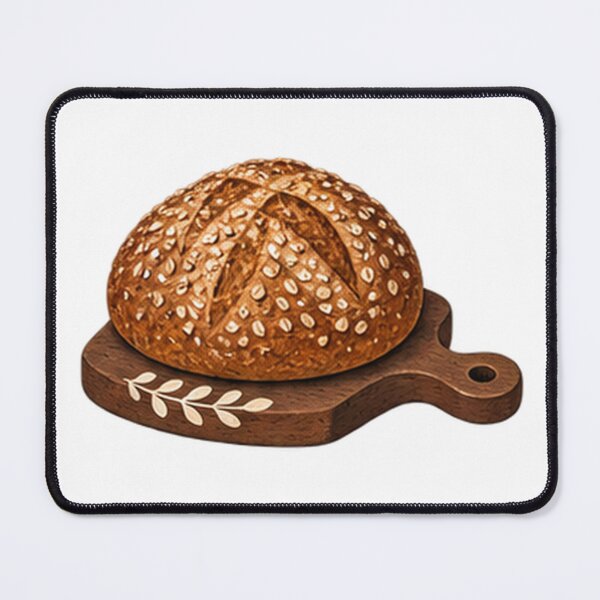 Item preview, Rustic Seeded Bread Loaf on a Cutting Board designed and sold by H. Doucette Studio.