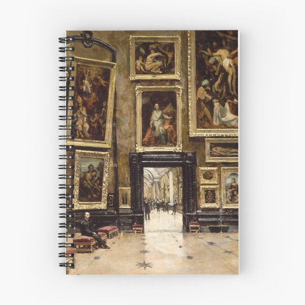 Item preview, View of the Salon Carré at the Louvre (1880) - Alexandre Jean-Baptiste Brun designed and sold by SALON DES ARTS.