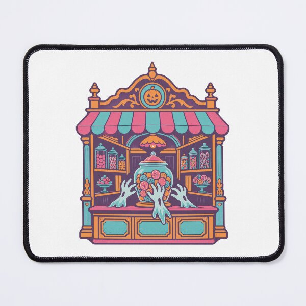 Item preview, Haunted Vintage Candy Shop with Ghost Hands | Cute Retro Halloween Art designed and sold by Greemo03.
