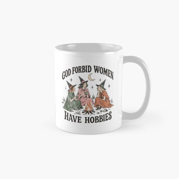 Item preview, God Forbid Women Have Hobbie - Halloween Feminist Witch - Salem Witch 1692 designed and sold by Johnstudioart.