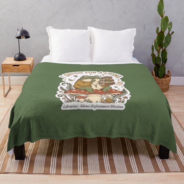 Item preview, I Shush For A Living Frog Librarian - Funny Cottagecore Bookworm Art designed and sold by Driesman.
