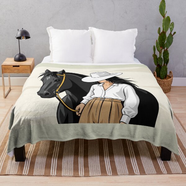 Item preview, Elegance in Silence – Black Horse & Western Style designed and sold by aliyehc.