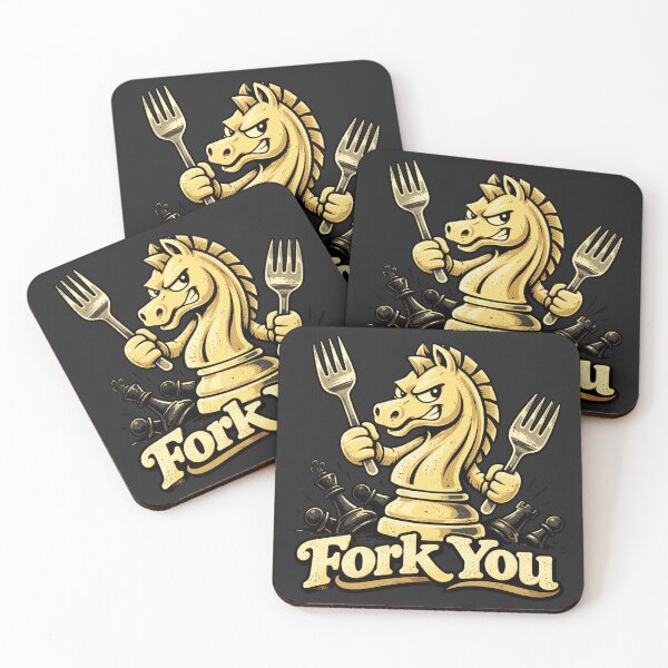 Item preview, Funny Chess Knight “Fork You” Chess Humor designed and sold by FloraPlantTees.