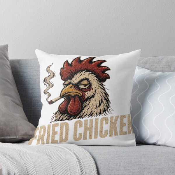 Aperçu de l'œuvre Angry Chicken Smoking Cigarette créée et vendue par Designshopx.