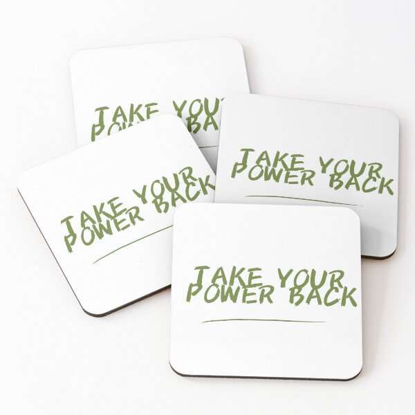 Item preview,  ​Take your power back matcha green candle aesthetic mental health sticker designed and sold by ZestyMood2.