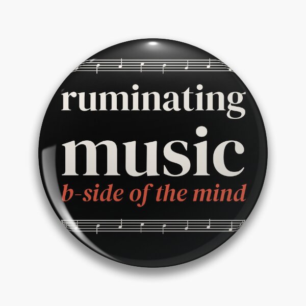 Item preview, Ruminating Music B-Side Of The Mind Funny Typography Tee designed and sold by Tad & smidgen.
