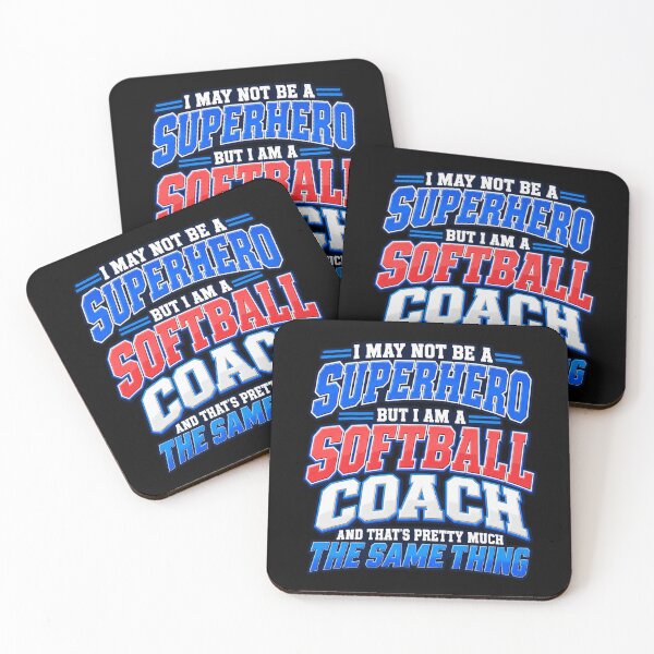 Item preview, I May Not Be a Superhero But I'm a Softball Coach – Funny Women's Softball Coach Gift designed and sold by Trendably.