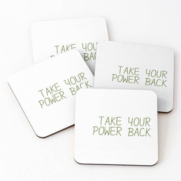 Item preview,  ​Take your power back matcha green candle aesthetic mental health sticker designed and sold by ZestyMood2.