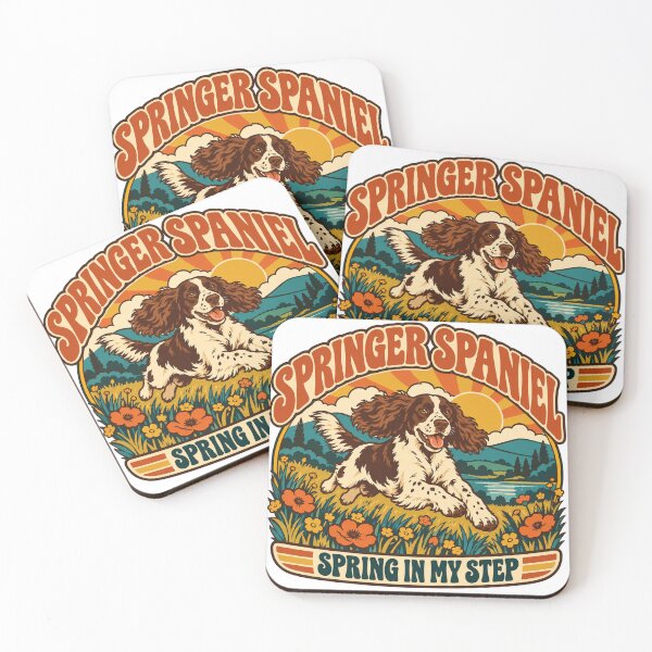 Item preview, Springer Spaniel Gift - Spring In My Step designed and sold by RedRubyBubble.