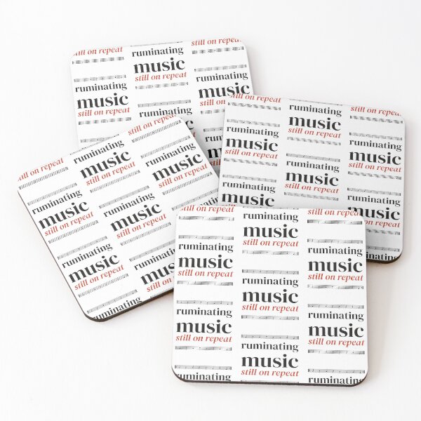 Item preview, Ruminating Music Still On Repeat Typography Shirt designed and sold by Tad & smidgen.