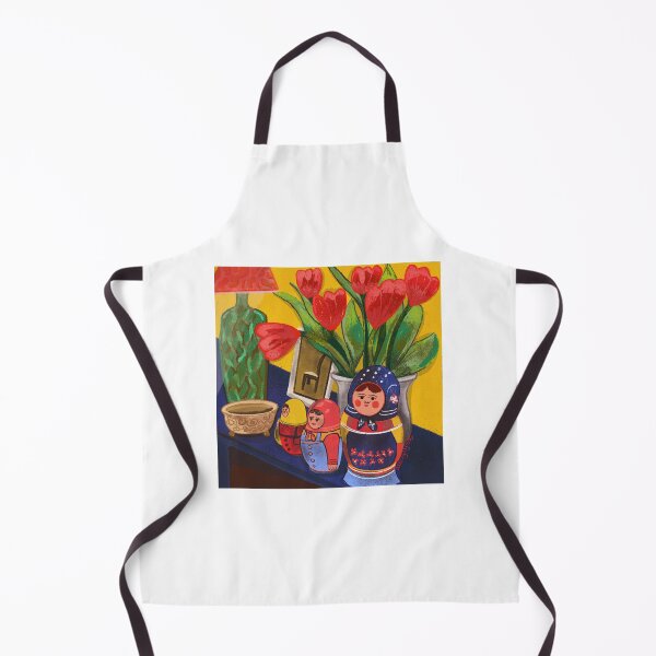 Item preview, Flowers and matryoshka dolls designed and sold by Alixuglyart.