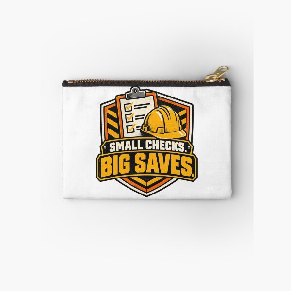 Item preview, Small Checks Big Saves - Safety Inspection Checklist & Hard Hat Badge designed and sold by BRTSHA88.