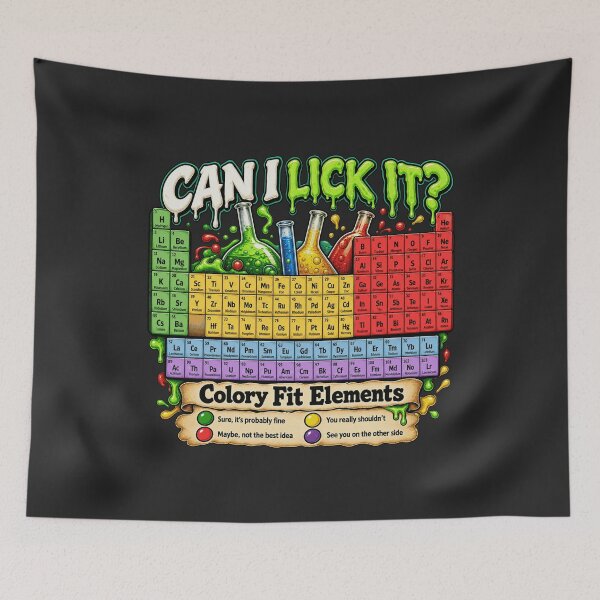 Item preview, Can I Lick It Tee Funny Periodic Table Of Elements Science designed and sold by FloraPlantTees.