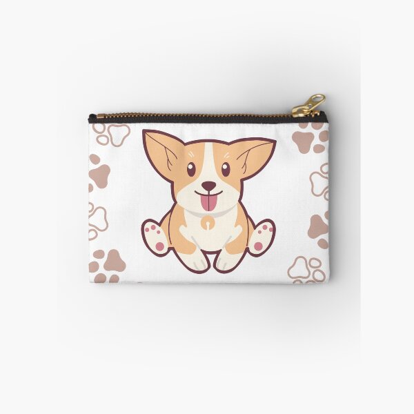 Item preview, Cute Happy Corgi Puppy Sitting Paw Circle designed and sold by Mythoughts0518.