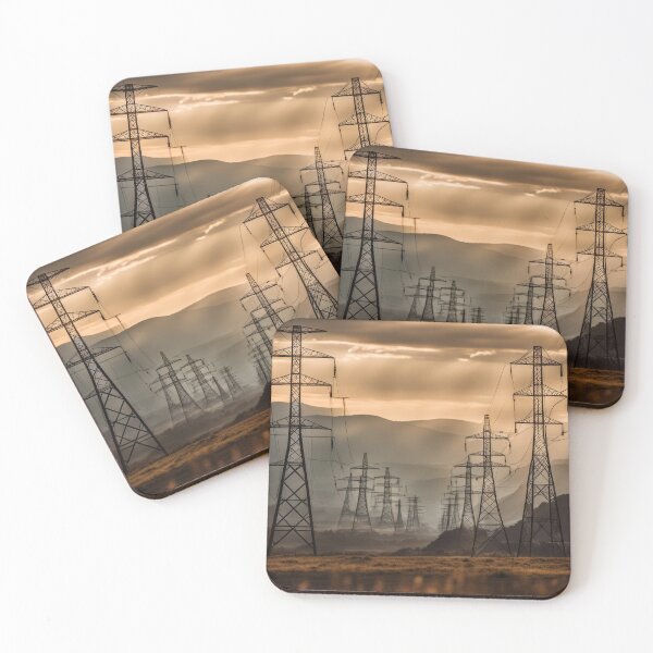 Item preview, Golden Valley Transmission Towers Silhouette designed and sold by Pylon-Bureau.