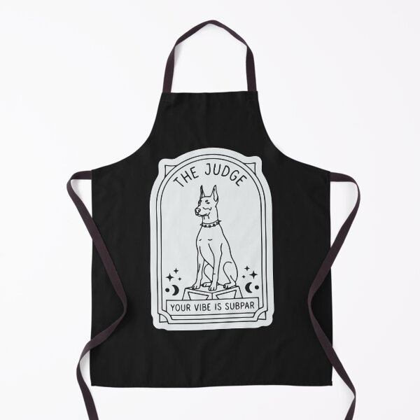 Item preview, "The Judge" Funny Doberman Dog Tarot Card Subpar Vibe designed and sold by Cipher & Soul.