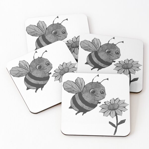 Item preview, Cute Kawaii Bee With Daisy designed and sold by kinpirks.
