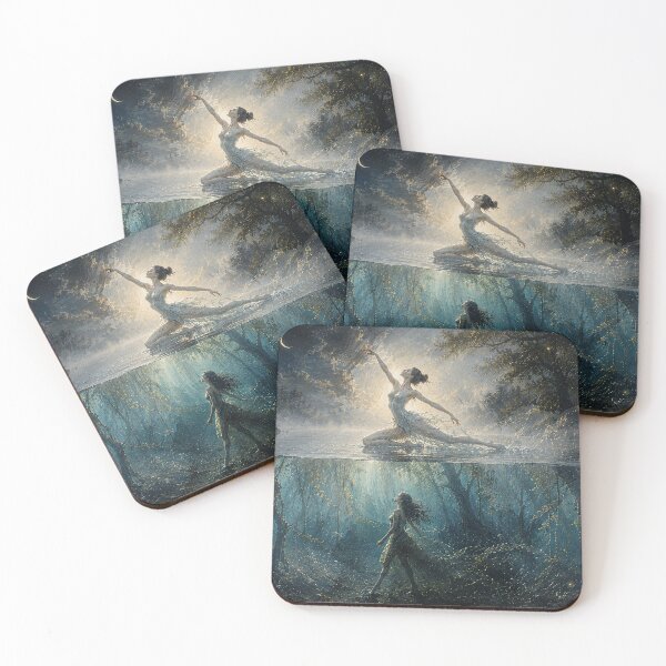 Item preview, Surreal Ballet Fantasy – The Dancer Between Worlds designed and sold by TrueWoven Studio.